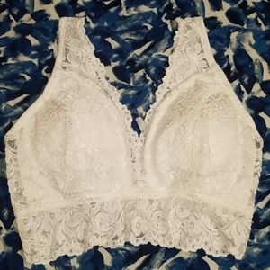 Smart and Sexy white lace Bralette